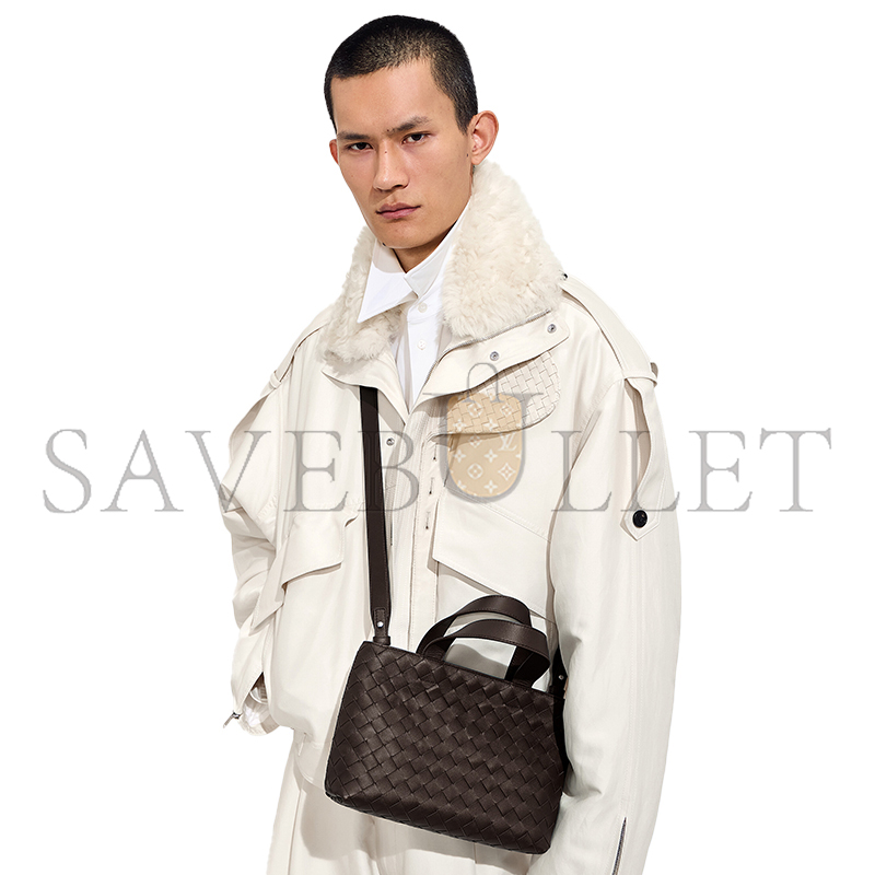 BOTTEGA VENETA MINI INTRECCIATO ZIPPED TOTE 855504V2HL12166 (27*18*10cm)